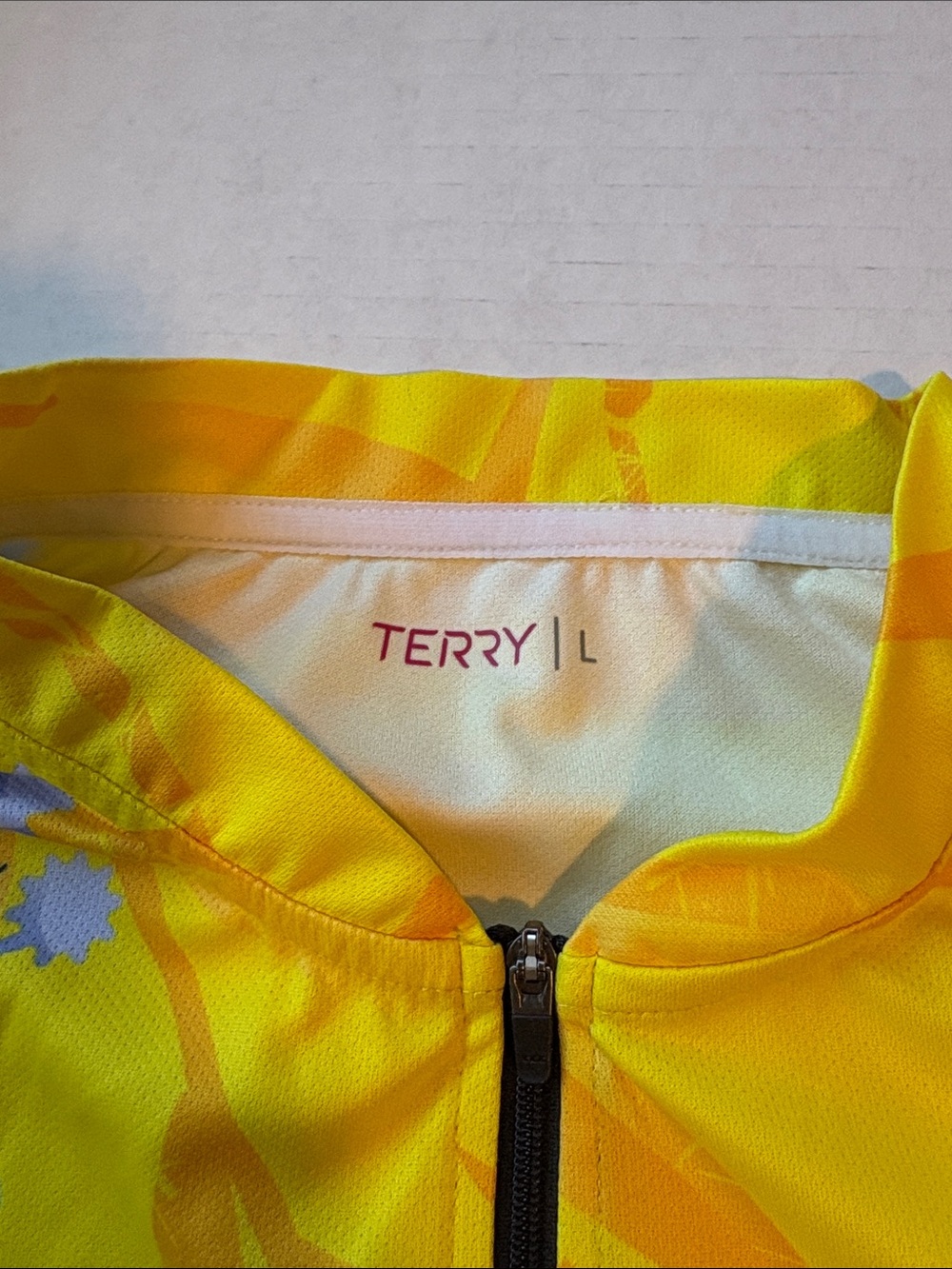 Terry Women’s Yellow Floral Short-Sleeve Cycling Jersey - Picture 2 of 6